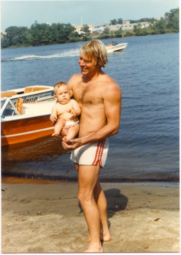Dad and Jen, when she was a baby