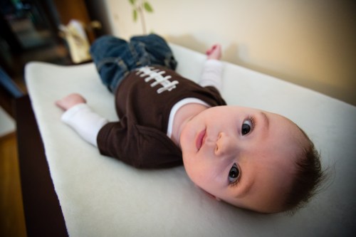 Dressed up for the Super Bowl