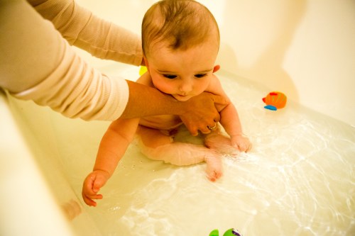 First time in the tub