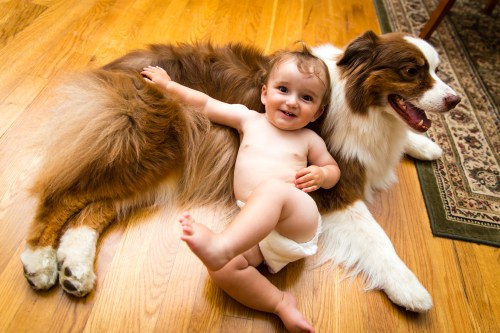 Hanging with his best bud