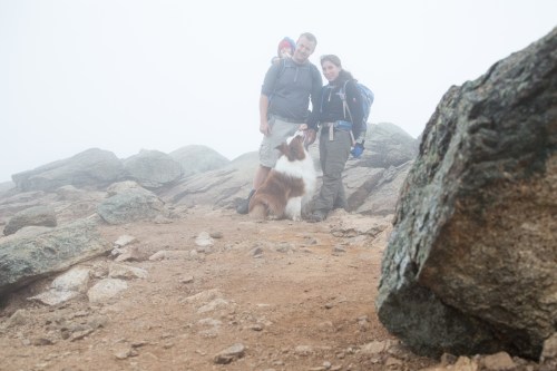 We made it to the summit, not much of a view but well worth the journey. 