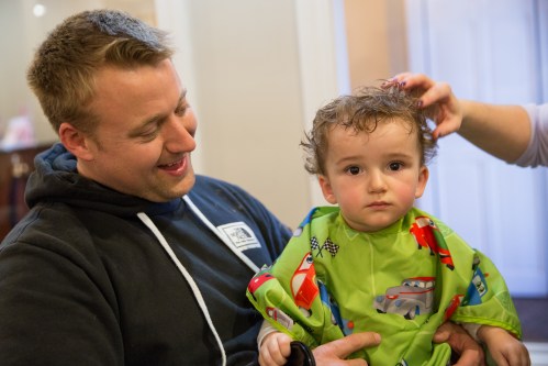 1st hair cut after being called a girl three times in one day!