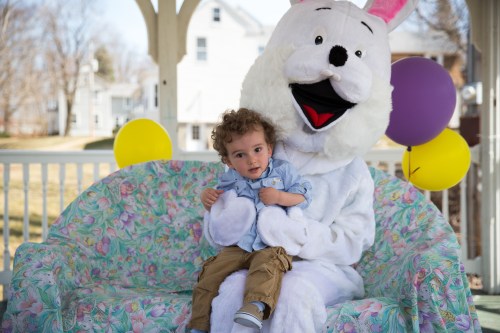 A visit with the Easter Bunny