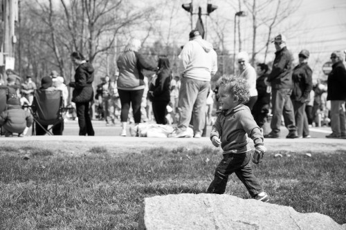 Trying to keep up with the marathon runners.
