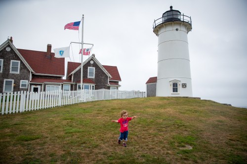 Cam LOVED the lighthouses