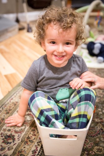 He likes to fit in boxes...