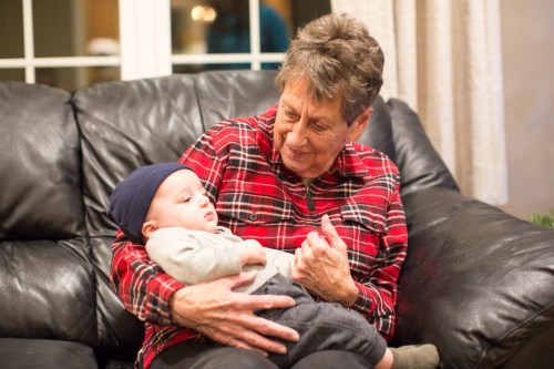 Cal with Great-Grammy!